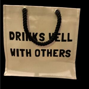 Wine tote heavy duty canvas 6 bottles